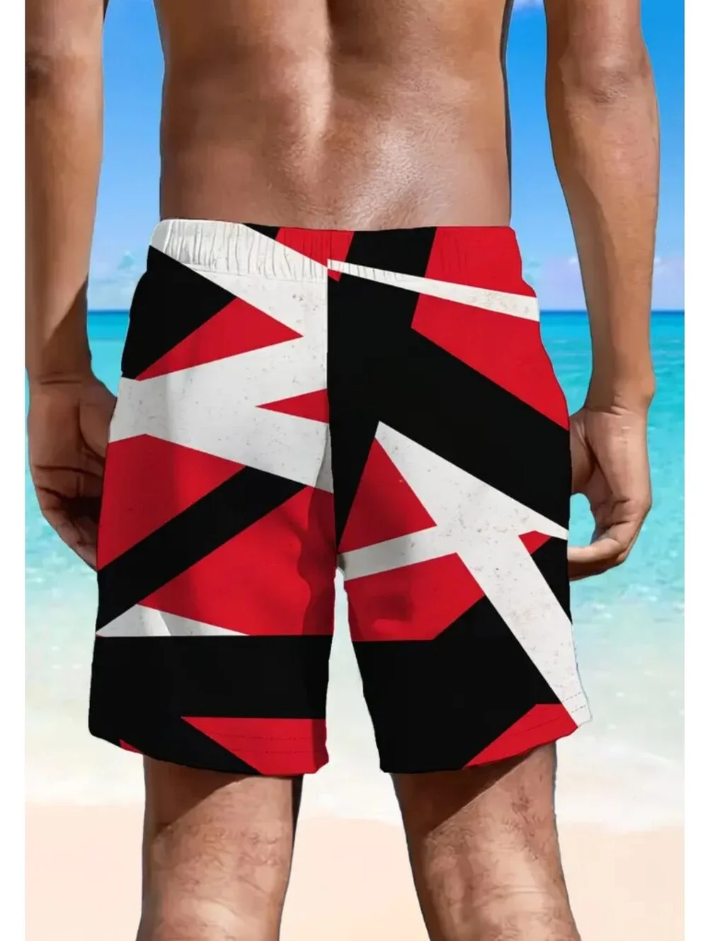 EVH 'Frankenstein' beach shorts w/pockets, 2X